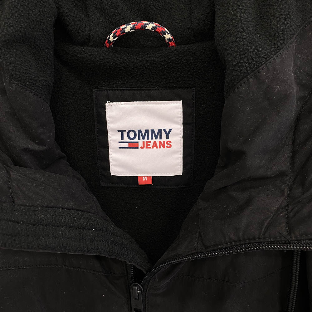 TOMMY HILFIGER トミーヒルフィガー DM0DM11177 Tommy jeans フリース シェル ジャケット ブラック系 M【中古】