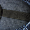 CHROME HEARTS クロムハーツ（原本無） WORK DOG GARAGE WDNM 5レザー クロスパッチ 13クロスボール スナップボタン インディゴ デニム シャツ ジャケット Lサイズ インディゴブルー系 L【極上美品】【中古】