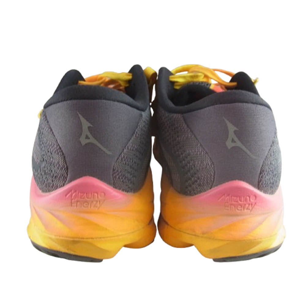 Mizuno ミズノ J1GC230351 WAVE RIDER 27 ウエーブライダー ランニングシューズ スニーカー オレンジ系 25cm【中古】