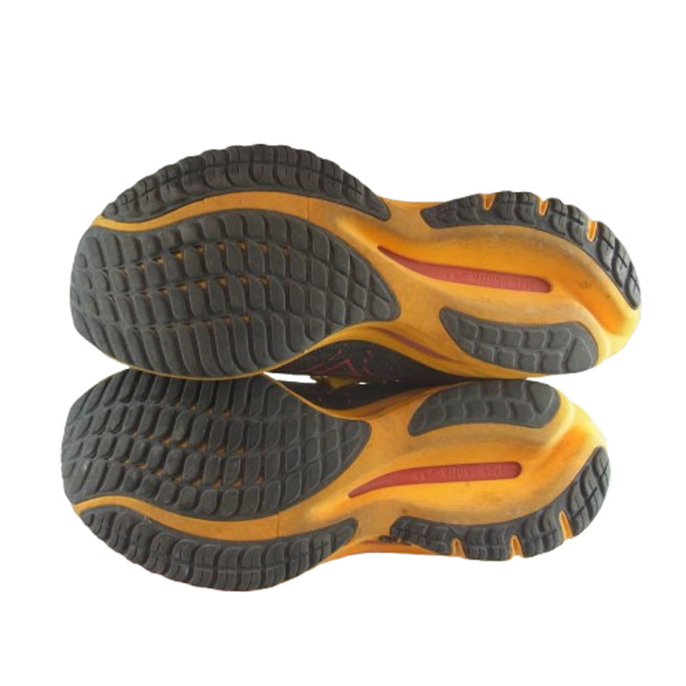 Mizuno ミズノ J1GC230351 WAVE RIDER 27 ウエーブライダー ランニングシューズ スニーカー オレンジ系 25cm【中古】