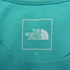 THE NORTH FACE ノースフェイス NT32451 S/S GEO SQUARE LOGO TEE ジオ スクエア ロゴ ヘビーコットン Tシャツ ブルー ブルー系 L【中古】