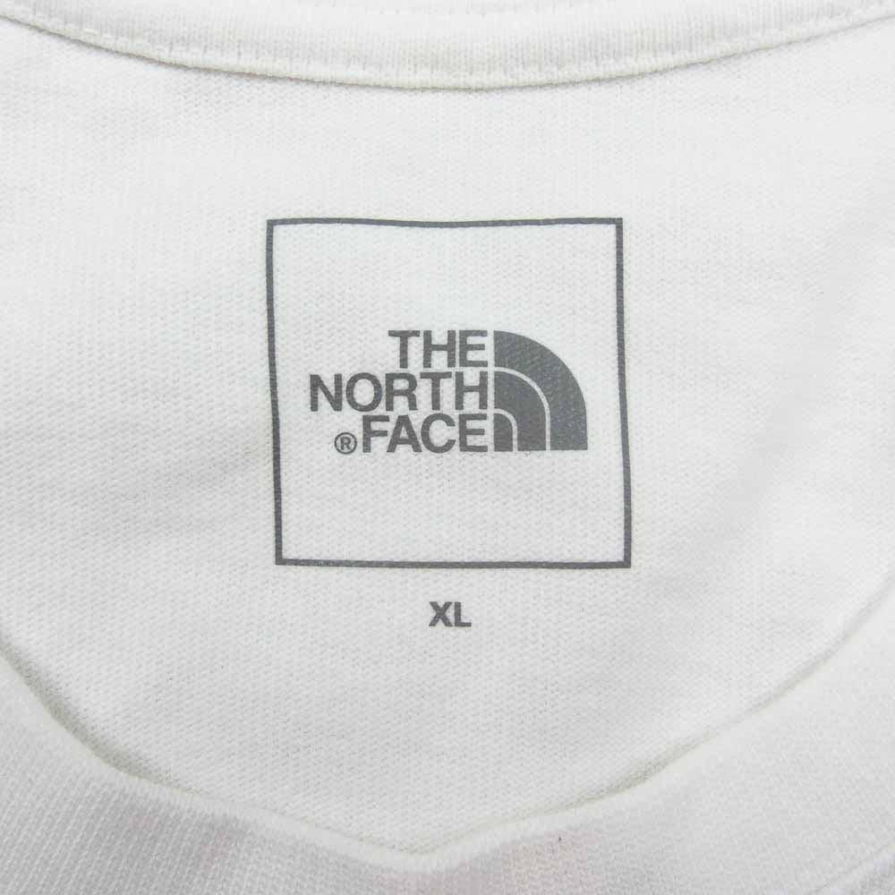 THE NORTH FACE ノースフェイス NT32451 S/S GEO SQUARE LOGO TEE ジオ スクエア ロゴ ヘビーコットン Tシャツ ホワイト系 XL【中古】