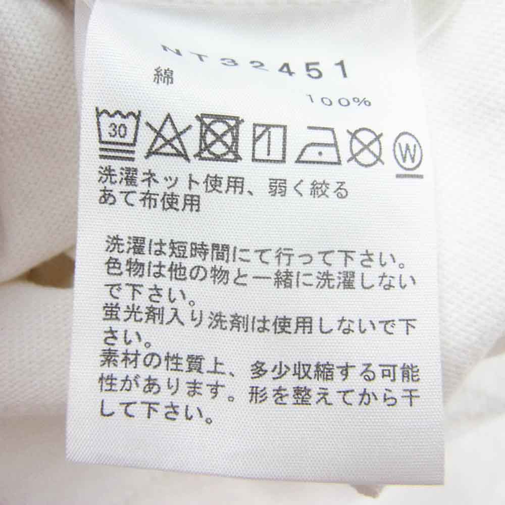 THE NORTH FACE ノースフェイス NT32451 S/S GEO SQUARE LOGO TEE ジオ スクエア ロゴ ヘビーコットン Tシャツ ホワイト系 XL【中古】
