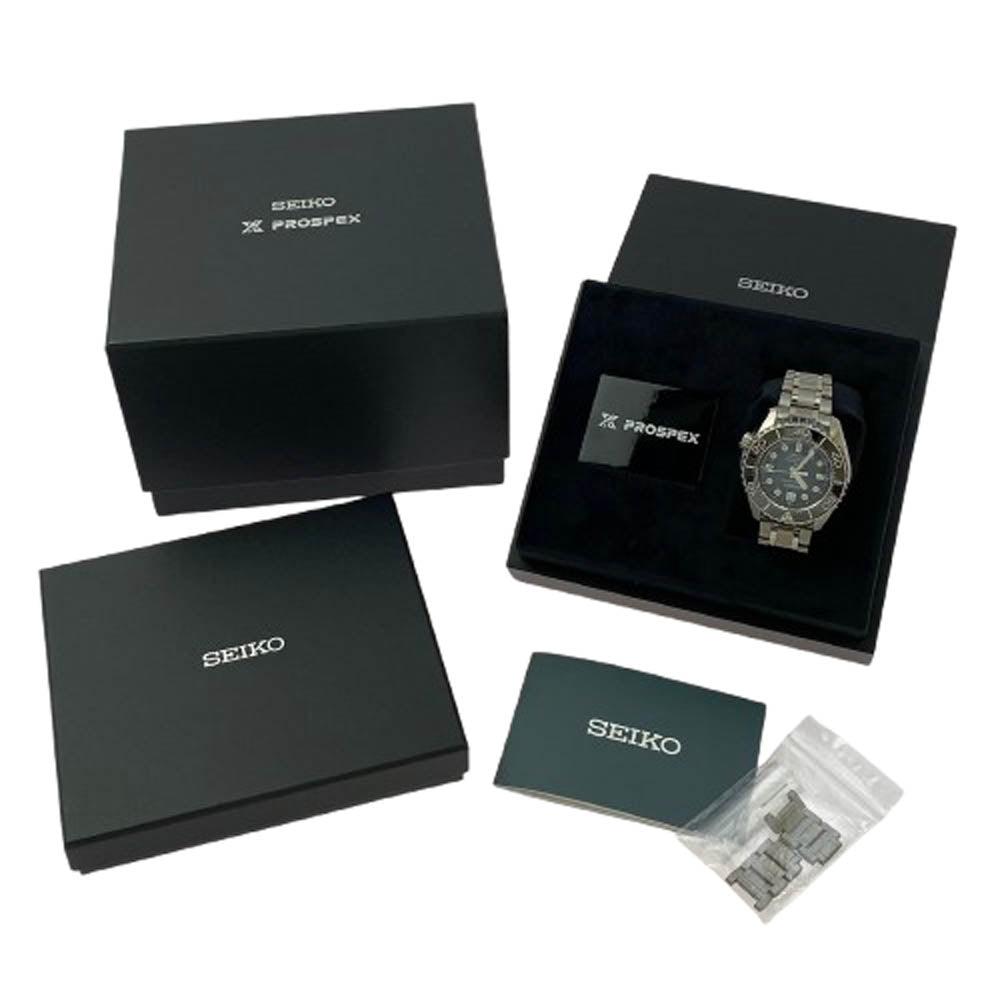 SEIKO セイコー SBDX067 8L45-00A0 PROSPEX 60周年記念 世界600本限定モデル Marinemaster Professional プロスペックス マリンマスター ダイバーズ ウォッチ シルバー系【極上美品】【中古】