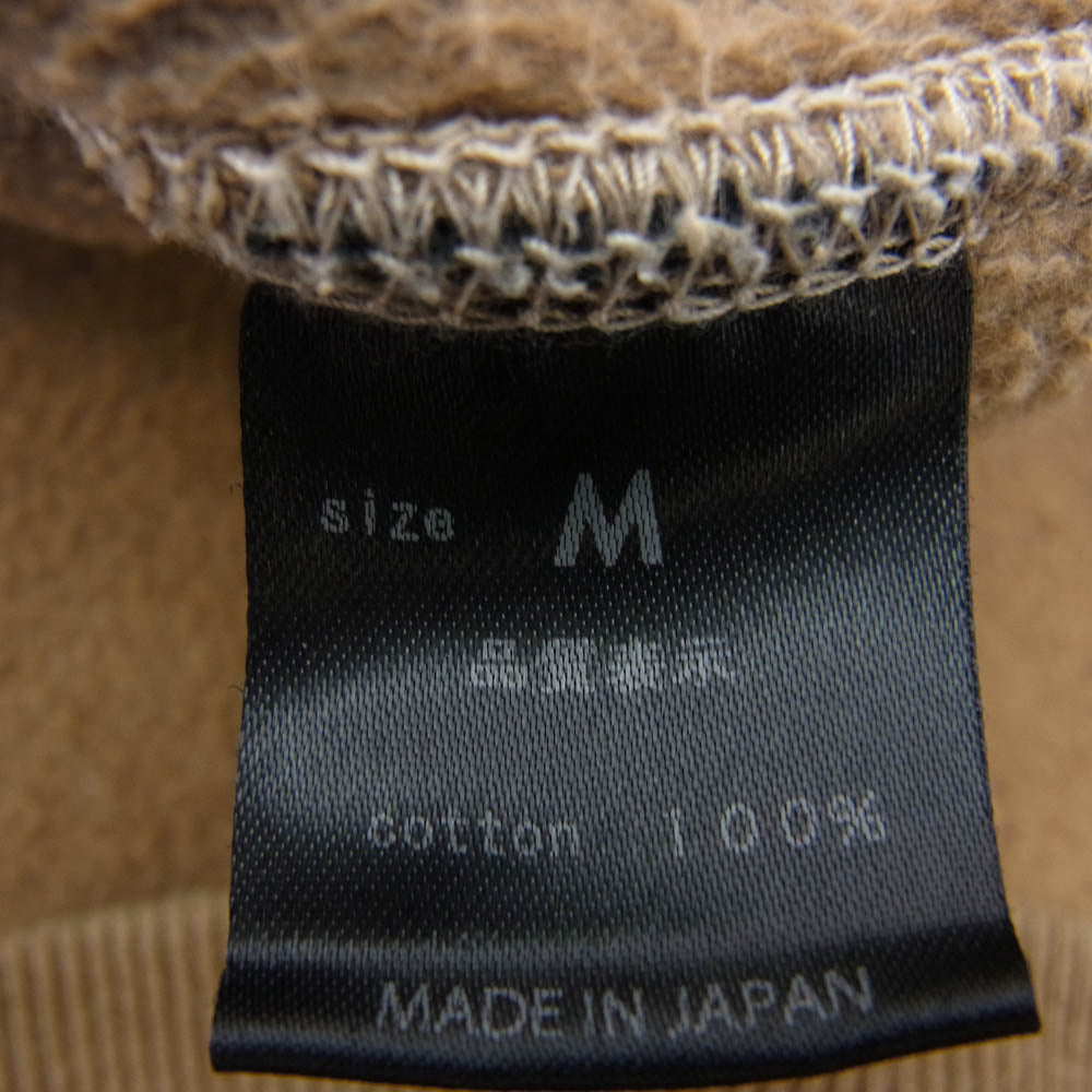 yoko sakamoto ヨーコサカモト BIG SWEAT 渋柿 吊り編み ビッグ クルーネック スウェットトレーナー ブラウン系 M【中古】