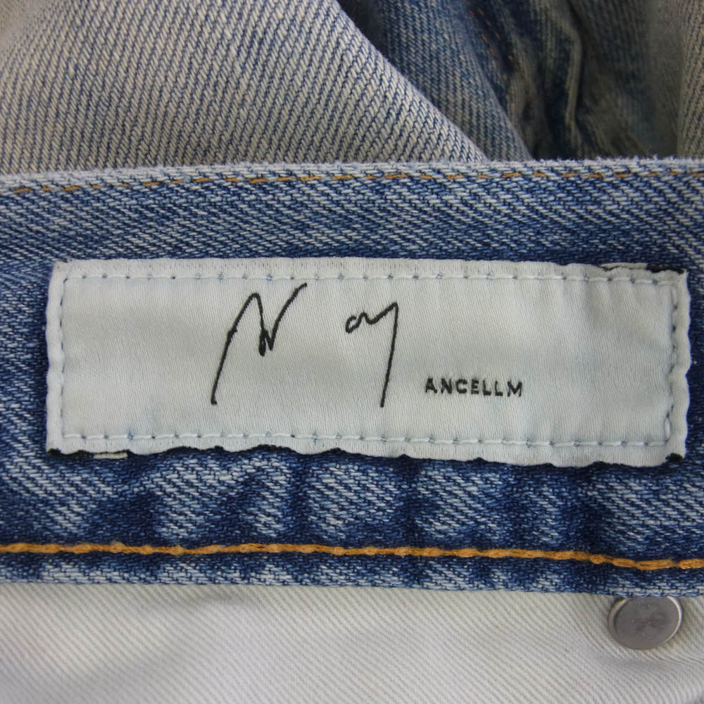 ANCELLM アンセルム ANC-PT58 P/DAMAGE DENIM STRAIGHT 5P PANTS 5ポケット ダメージ ストレート デニム パンツ インディゴブルー系 2【中古】
