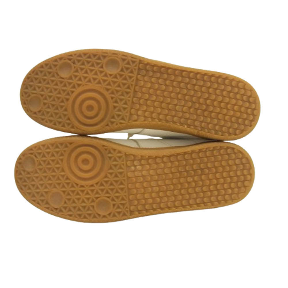 MAISON MARGIELA メゾンマルジェラ REPLICA レプリカ ペンキ加工 ジャーマントレーナー スプラッシュペイント レザー ローカット スニーカー マルチカラー系 ホワイト系 43.5【中古】