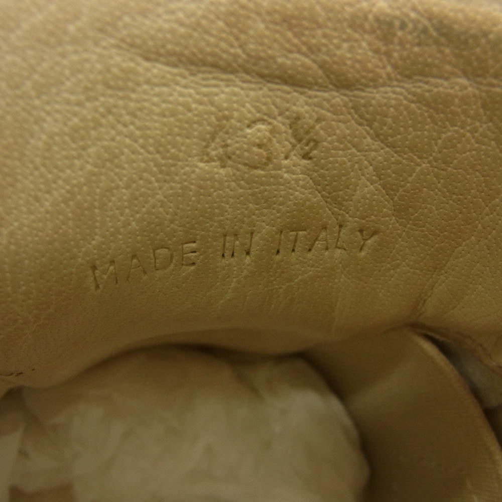 MAISON MARGIELA メゾンマルジェラ REPLICA レプリカ ペンキ加工 ジャーマントレーナー スプラッシュペイント レザー ローカット スニーカー マルチカラー系 ホワイト系 43.5【中古】