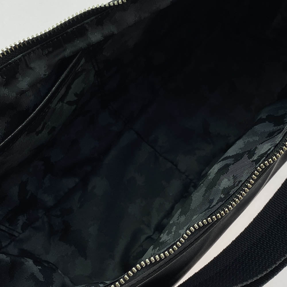 aniary アニアリ 01-03007 Antique Leather Shoulder アンティーク レザー バルケッタ 舟型 スムース革 ショルダー バッグ ブラック系【新古品】【未使用】【中古】