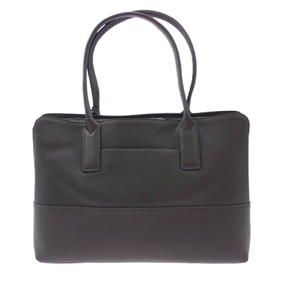 aniary アニアリ 36-02003 Artisan Leather Tote アルティザン レザー ブリーフ トート バッグ チャコール系【新古品】【未使用】【中古】