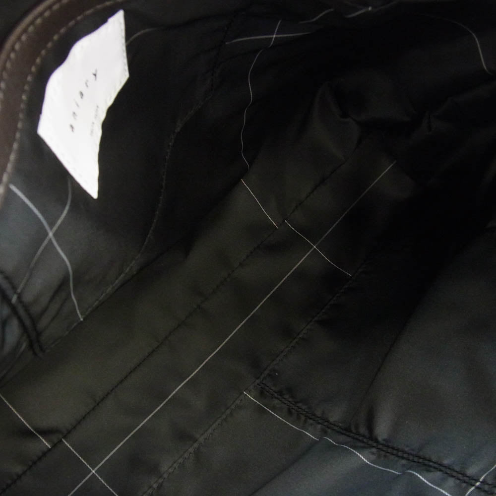 aniary アニアリ 36-02003 Artisan Leather Tote アルティザン レザー ブリーフ トート バッグ チャコール系【新古品】【未使用】【中古】