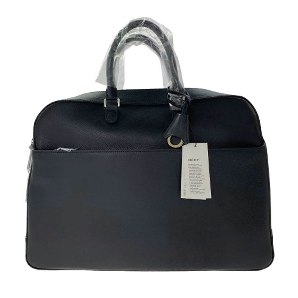 aniary アニアリ 33-01000 S Film Leather Brief エス フィルム レザー ブリーフ ケース バッグ ダークネイビー系【新古品】【未使用】【中古】