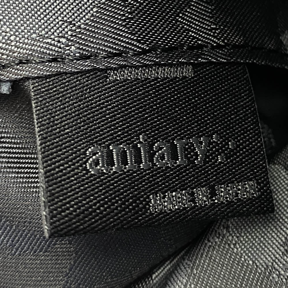 aniary アニアリ 07-02011 Shrink Leather Tote シュリンクレザー トート バッグ ブラック系【新古品】【未使用】【中古】