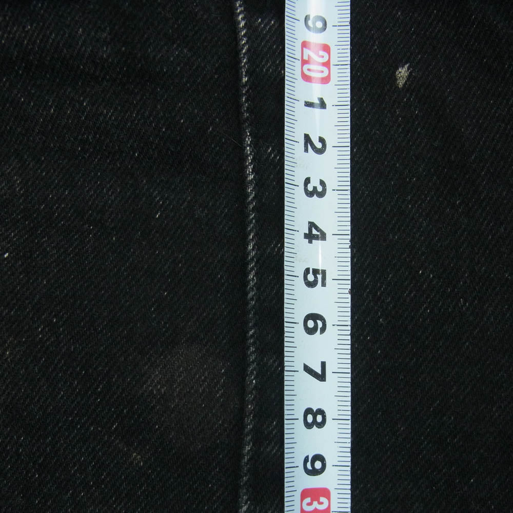JOHN LAWRENCE SULLIVAN ジョンローレンスサリバン 20C022-0323-36 WASHED DENIM HOLLOWED OUT DENIM PANTS カットアウト ウォッシュド デニム パンツ ブラック系 XS【中古】