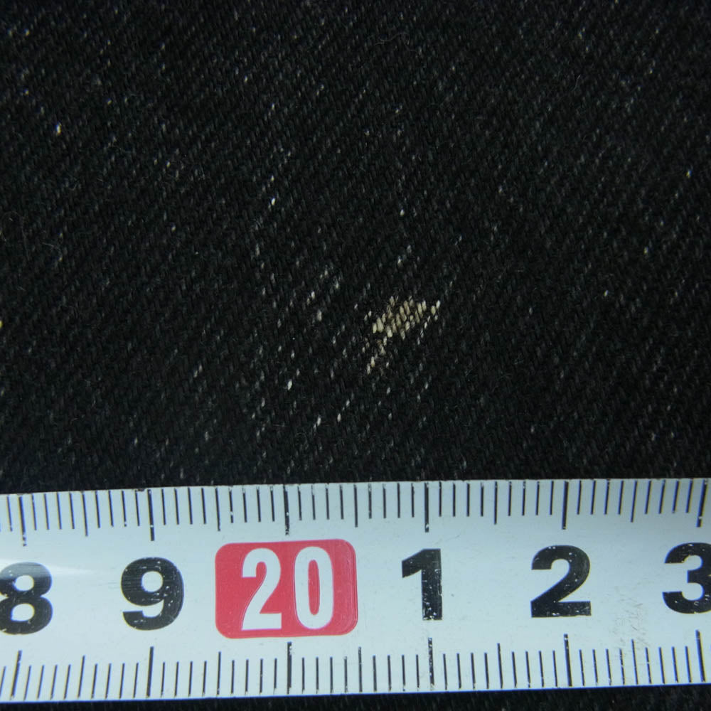 JOHN LAWRENCE SULLIVAN ジョンローレンスサリバン 20C022-0323-36 WASHED DENIM HOLLOWED OUT DENIM PANTS カットアウト ウォッシュド デニム パンツ ブラック系 XS【中古】