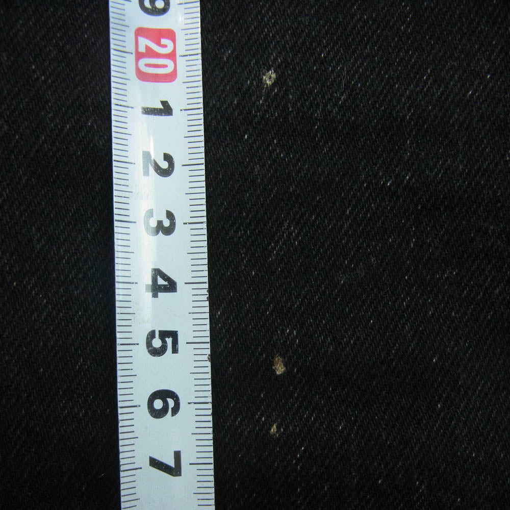 JOHN LAWRENCE SULLIVAN ジョンローレンスサリバン 20C022-0323-36 WASHED DENIM HOLLOWED OUT DENIM PANTS カットアウト ウォッシュド デニム パンツ ブラック系 XS【中古】