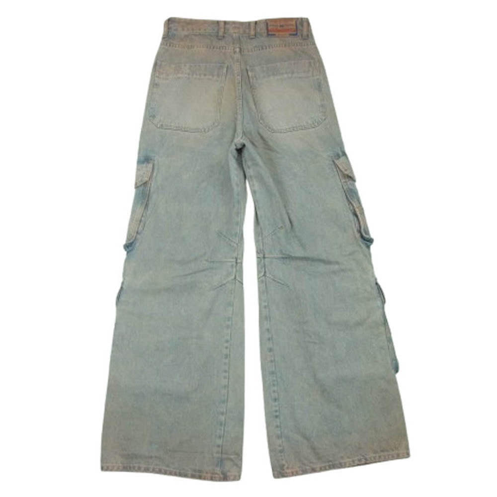 DIESEL ディーゼル A13316 D-SIRE-CARGO-D カーゴ デニム パンツ チュニジア製 インディゴブルー系 W25 L32【中古】