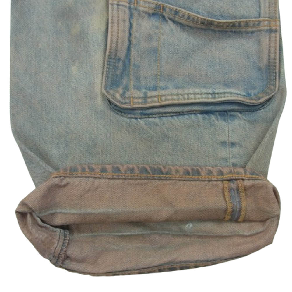 DIESEL ディーゼル A13316 D-SIRE-CARGO-D カーゴ デニム パンツ チュニジア製 インディゴブルー系 W25 L32【中古】