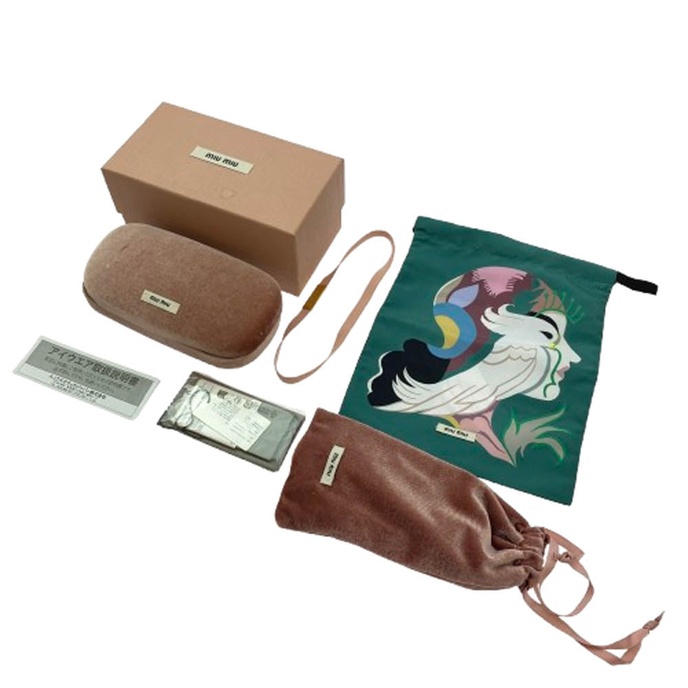 MIUMIU ミュウミュウ SMU 10Z ランウェイ スクエア サーモントブロウ メガネ 眼鏡 フレーム：ブラック、ゴールド系 54□17【中古】 MIUMIU ミュウミュウ SMU 10Z ランウェイ スクエア サーモントブロウ