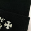 CHROME HEARTS クロムハーツ（原本無） WATCH CAP ワッチ キャップ ロゴ刺繍 アクリル ビーニー ニット帽 ブラック系【中古】