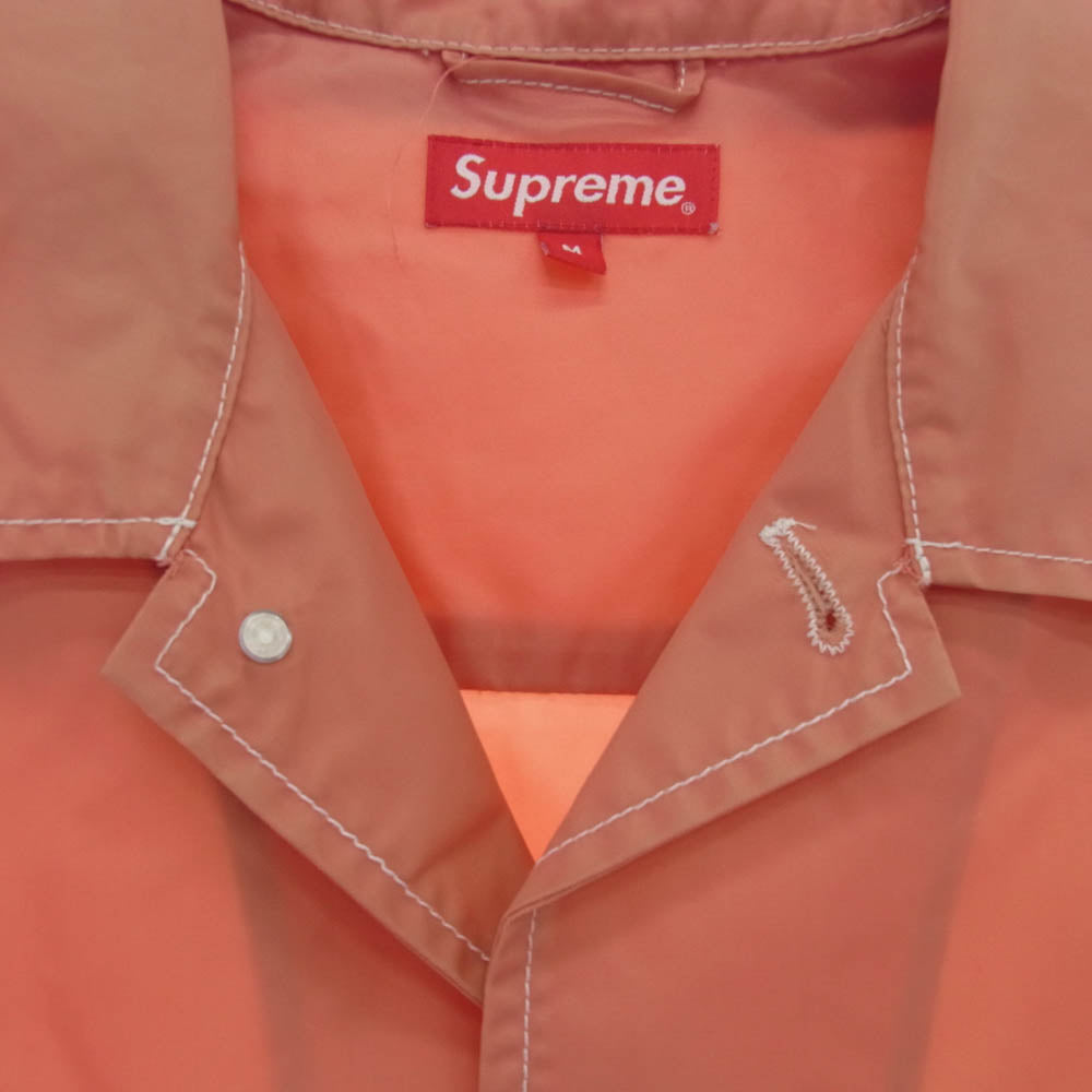Supreme シュプリーム 16SS Nylon Chore Coat ロゴ刺繍 ナイロン チョア コート オレンジ系 M【中古】