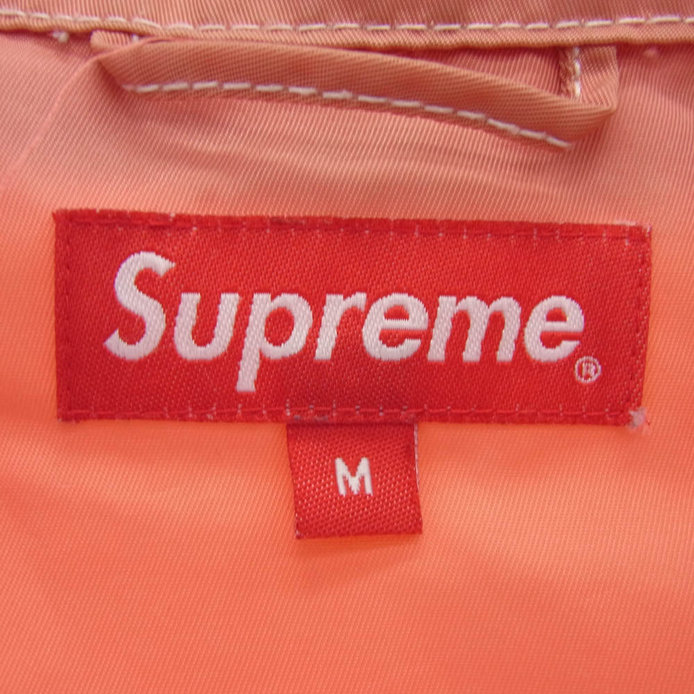 Supreme シュプリーム 16SS Nylon Chore Coat ロゴ刺繍 ナイロン チョア コート オレンジ系 M【中古】
