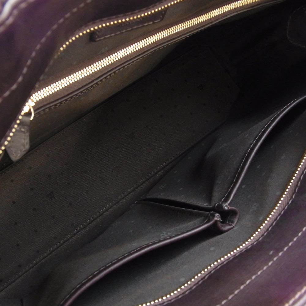 Five Woods ファイブウッズ PLATEAU プラトウ TENACE オリジナルオイルドレザー トート バッグ ダークブラウン系【中古】