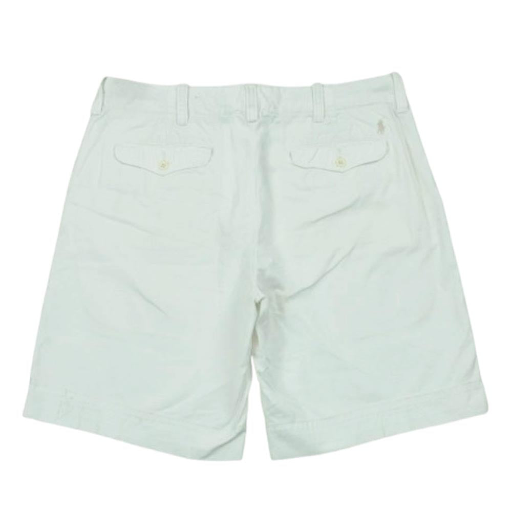 POLO RALPH LAUREN ポロ・ラルフローレン ショーツ ハーフ ショート パンツ コットン 中国製 ホワイト系 35【中古】