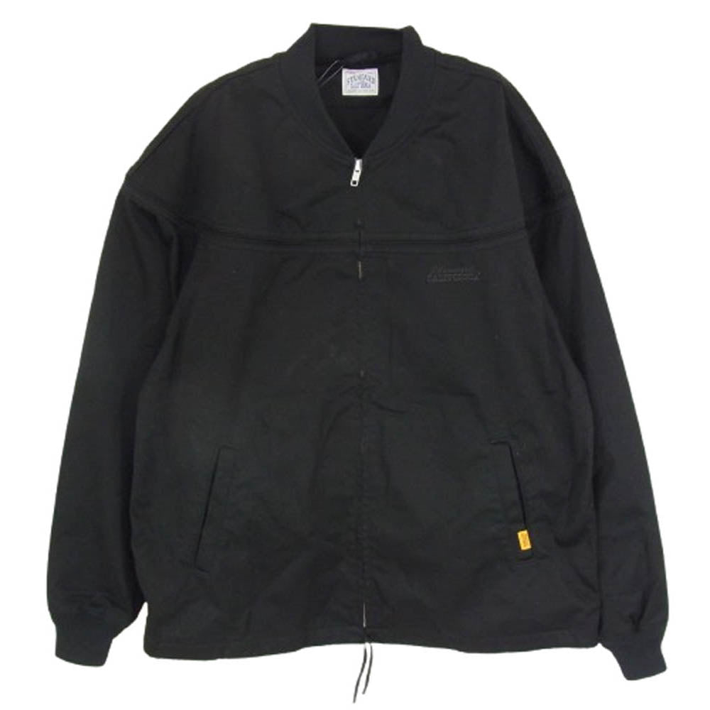 STANDARD CALIFORNIA スタンダードカリフォルニア SD Cap Shoulder Jacket コットン ブルゾン ジップアップ ジャケット ブラック系 XL【中古】