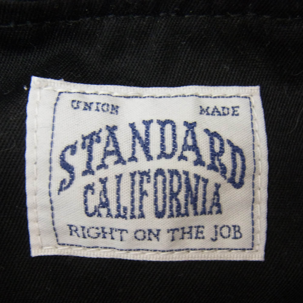 STANDARD CALIFORNIA スタンダードカリフォルニア SD Cap Shoulder Jacket コットン ブルゾン ジップアップ ジャケット ブラック系 XL【中古】