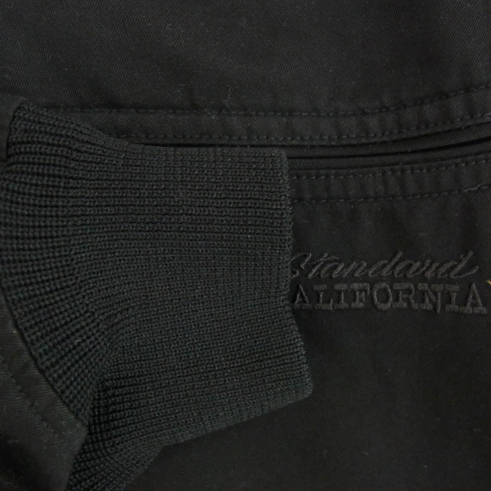STANDARD CALIFORNIA スタンダードカリフォルニア SD Cap Shoulder Jacket コットン ブルゾン ジップアップ ジャケット ブラック系 XL【中古】