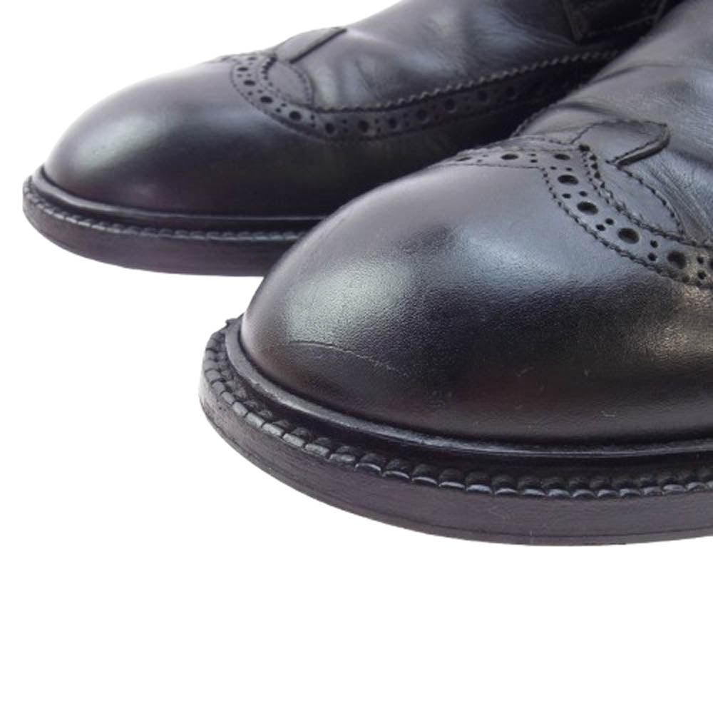 LOUIS VUITTON ルイ・ヴィトン ウイングチップ レースアップ レザー シューズ ブラック系 6.5【中古】