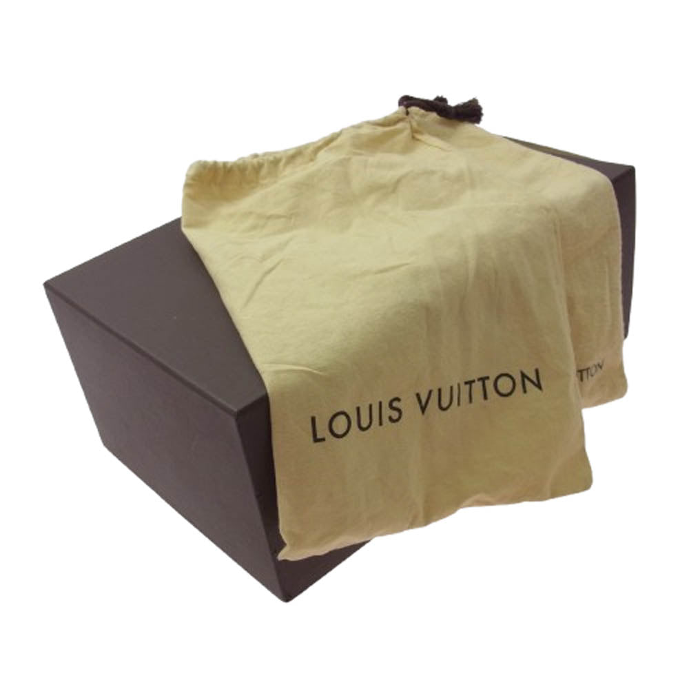 LOUIS VUITTON ルイ・ヴィトン ウイングチップ レースアップ レザー シューズ ブラック系 6.5【中古】
