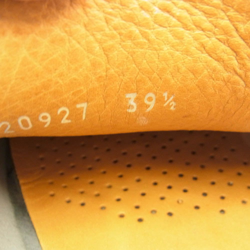 GUCCI グッチ 155991 レザー ドライビングシューズ ローファー ホワイト系 39.5【中古】