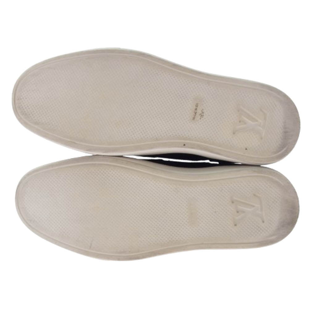 LOUIS VUITTON ルイ・ヴィトン FD0175 ウイングチップ レザー スニーカー シューズ ブラック系 7【中古】