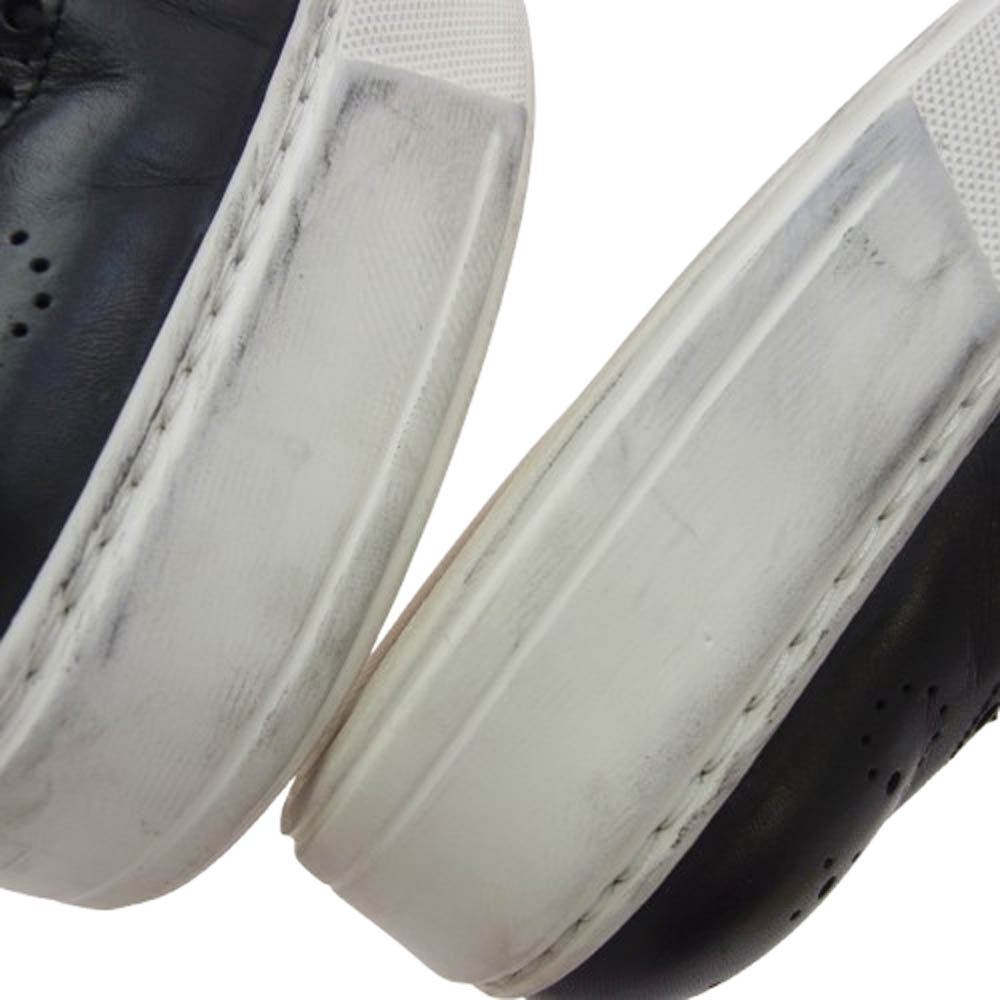 LOUIS VUITTON ルイ・ヴィトン FD0175 ウイングチップ レザー スニーカー シューズ ブラック系 7【中古】