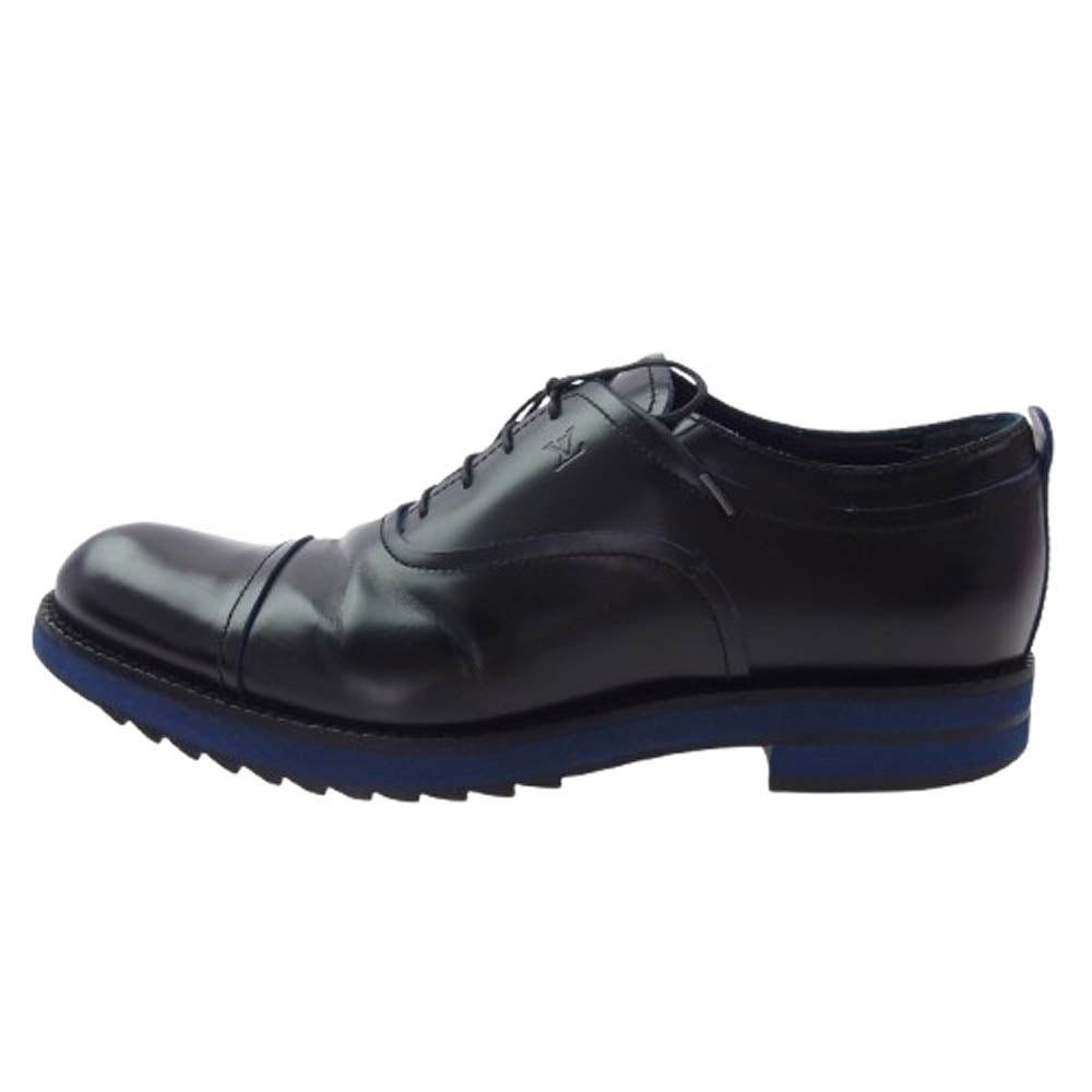 LOUIS VUITTON ルイ・ヴィトン FD0113 レースアップ レザー シューズ ブラック系 7【中古】