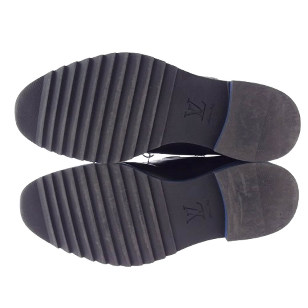 LOUIS VUITTON ルイ・ヴィトン FD0113 レースアップ レザー シューズ ブラック系 7【中古】