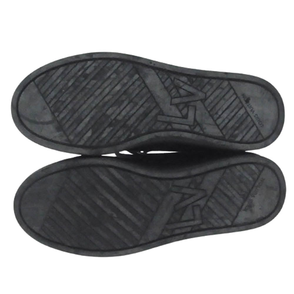 LOUIS VUITTON ルイ・ヴィトン FC0096 モノグラム キャンバス レザー スニーカー ブラック系 7【中古】