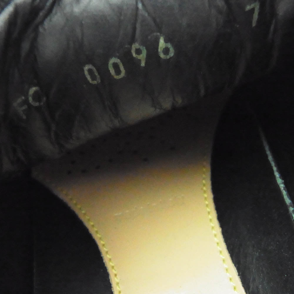 LOUIS VUITTON ルイ・ヴィトン FC0096 モノグラム キャンバス レザー スニーカー ブラック系 7【中古】