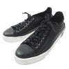 MONCLER モンクレール GLISSIERE LOW TOP SNEAKERS レザー ローカット スニーカー ブラック系 41【中古】
