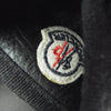 MONCLER モンクレール GLISSIERE LOW TOP SNEAKERS レザー ローカット スニーカー ブラック系 41【中古】