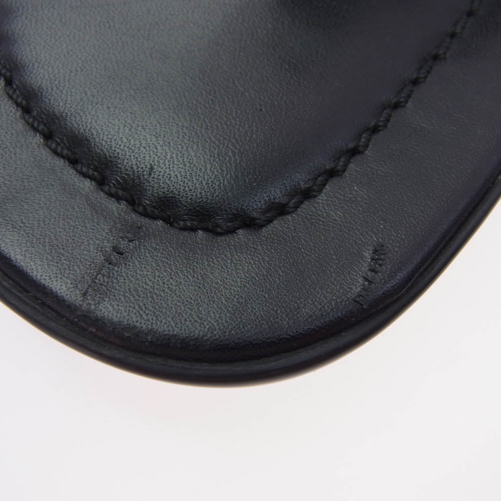 LOUIS VUITTON ルイ・ヴィトン FD0028 モノグラム レザー サンダル ブラック系 7【中古】