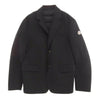 MONCLER モンクレール 17AW C20913091180 THAYAHT GIACCA カシミヤ混 ウール ナイロン切替 2B テーラード ダウン ジャケット ブラック系 5【中古】