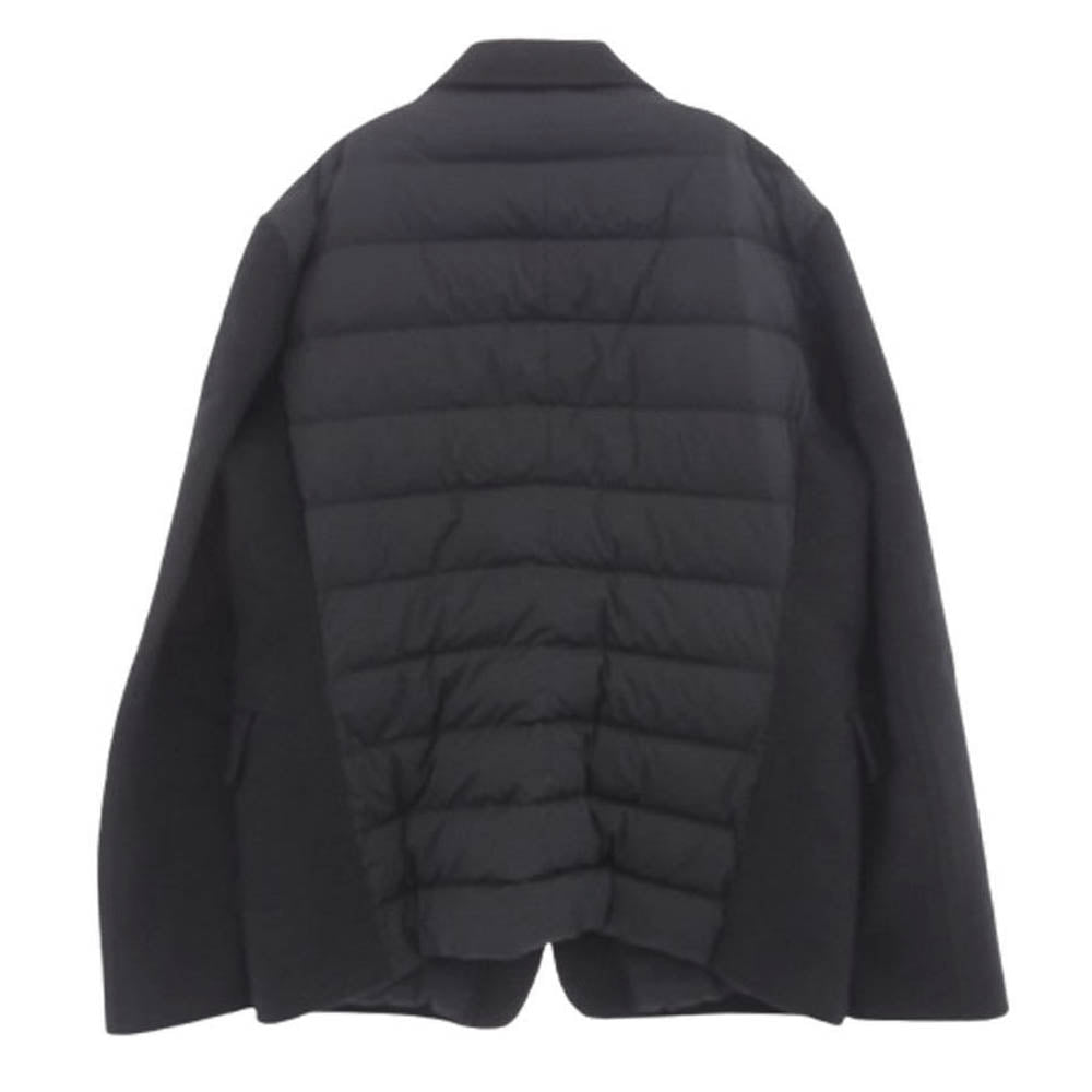 MONCLER モンクレール 17AW C20913091180 THAYAHT GIACCA カシミヤ混 ウール ナイロン切替 2B テーラード ダウン ジャケット ブラック系 5【中古】
