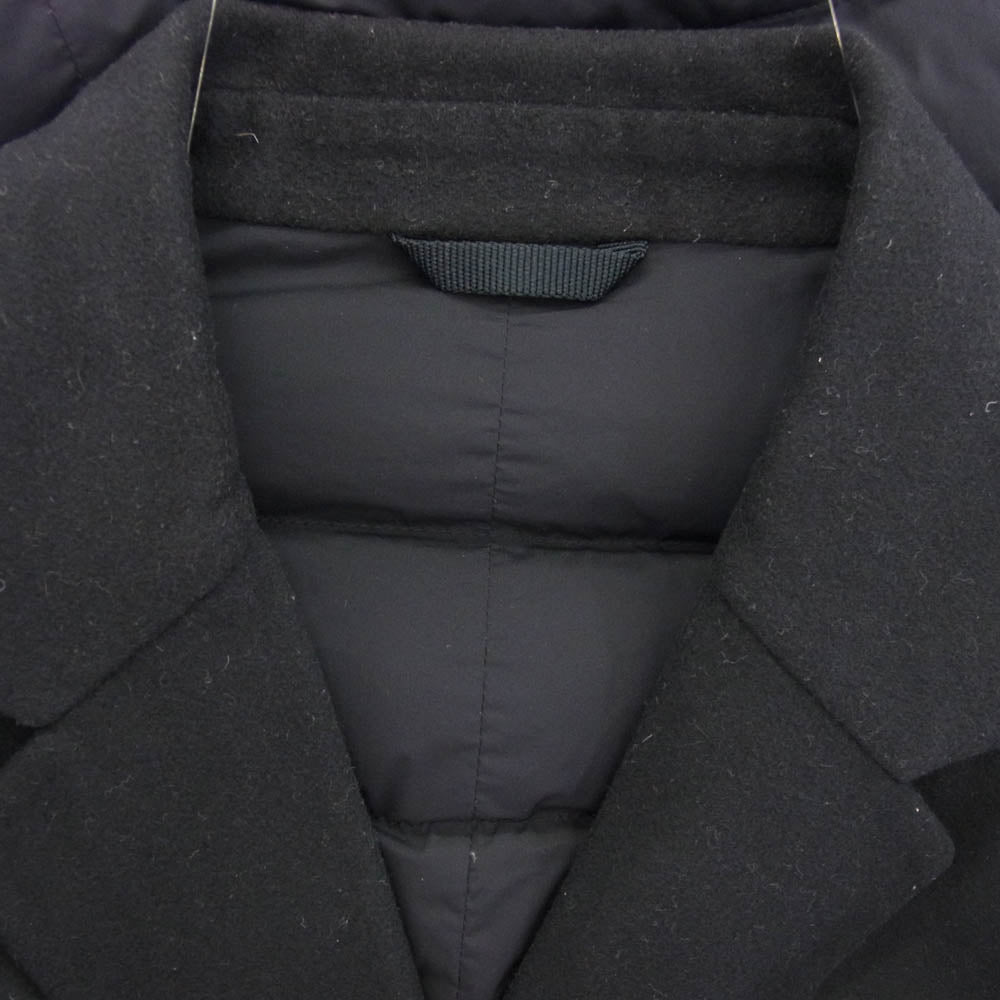 MONCLER モンクレール 17AW C20913091180 THAYAHT GIACCA カシミヤ混 ウール ナイロン切替 2B テーラード ダウン ジャケット ブラック系 5【中古】