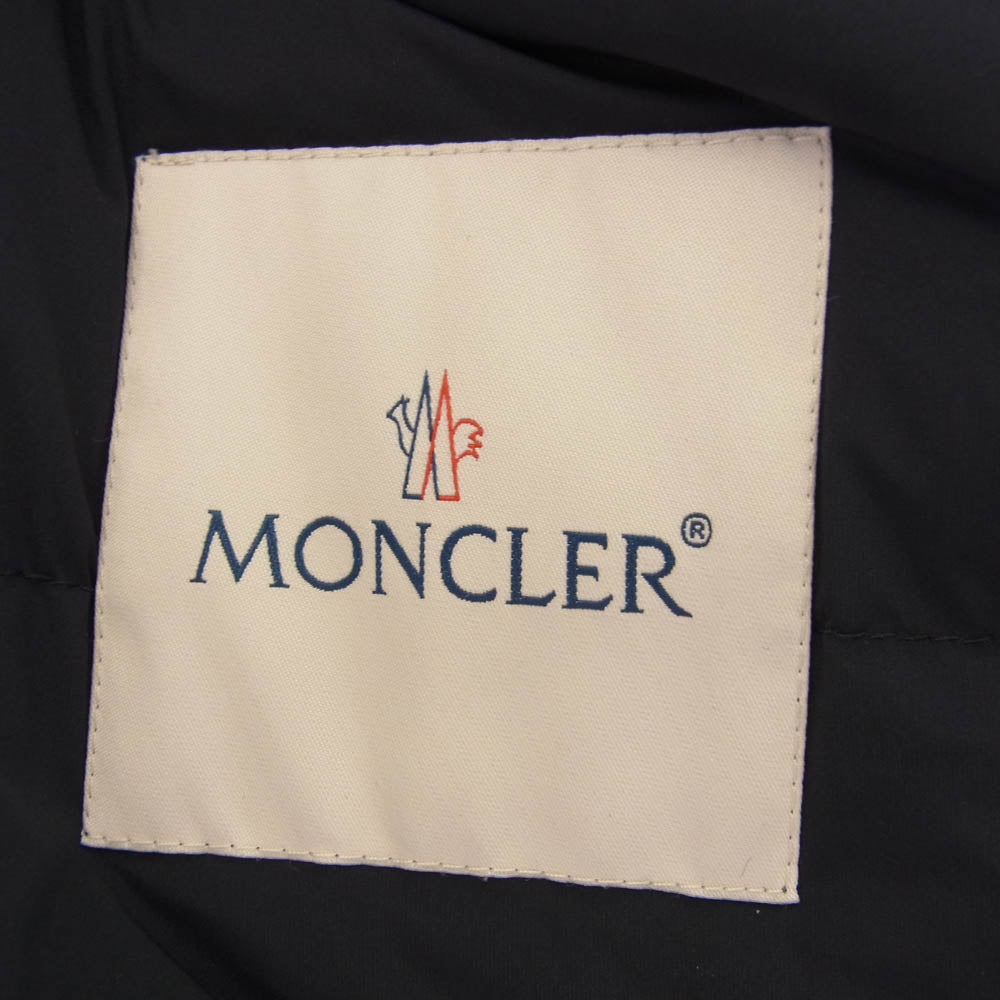 MONCLER モンクレール 17AW C20913091180 THAYAHT GIACCA カシミヤ混 ウール ナイロン切替 2B テーラード ダウン ジャケット ブラック系 5【中古】