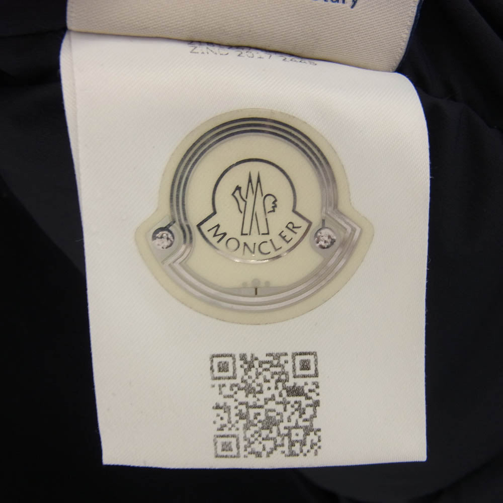 MONCLER モンクレール 17AW C20913091180 THAYAHT GIACCA カシミヤ混 ウール ナイロン切替 2B テーラード ダウン ジャケット ブラック系 5【中古】