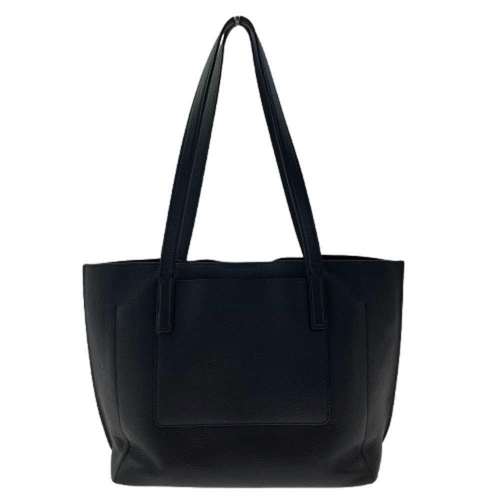 Michael Kors マイケルコース MKシグネチャー レザー トートバッグ ブラック系【中古】