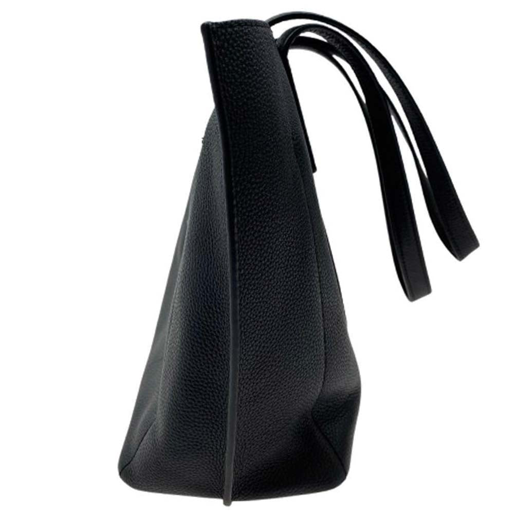 Michael Kors マイケルコース MKシグネチャー レザー トートバッグ ブラック系【中古】